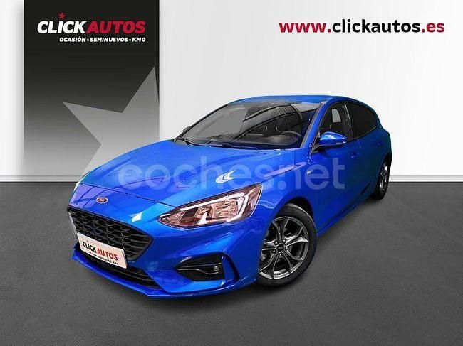 Azul Usado 2022 Ford Focus ST-Line Berlina | 16.200 € (Buen precio) - Imagen 1/4