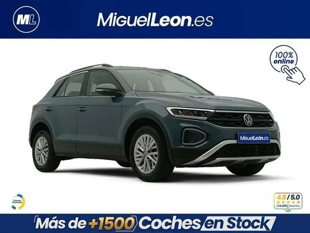 Usado VW T-Roc 110 CV (80 kW) 2023 Azul SUV