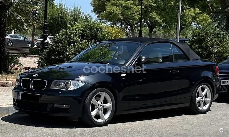 Negro Usado 2010 BMW 118 Cabriolet Sport Line Descapotable | 7100 € (Precio justo) - Imagen 1/4