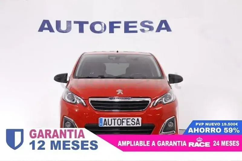 Usado Peugeot 108 Allure 82 CV (60 kW) 2017 Rojo Utilitario