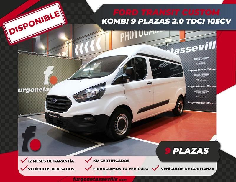 Blanco Usado 2021 Ford Transit Custom Ambiente Familiar | 28.500 € (Un poco caro) - Imagen 1/4