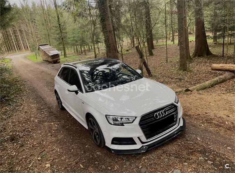 Usado Audi A3 116 CV (85 kW) 2019 Blanco Berlina