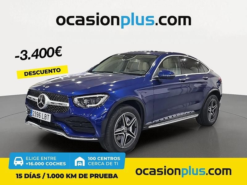 Azul Usado 2019 Mercedes GLC300 Coupe | 37.400 € (Super precio) - Imagen 1/4