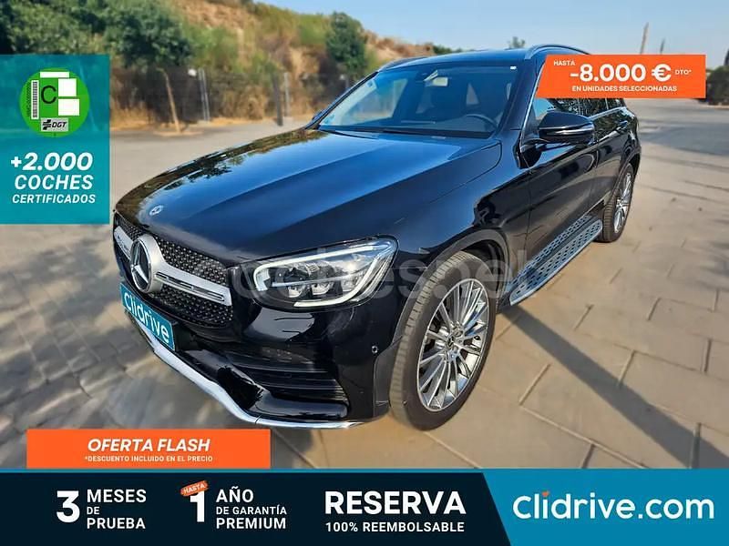 Usado Mercedes GLC300 245 CV (180 kW) 2020 Negro SUV