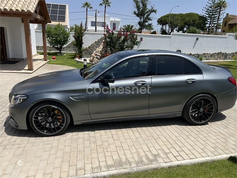 Usado Mercedes C63S AMG 510 CV (375 kW) 2020 Gris / plata Berlina