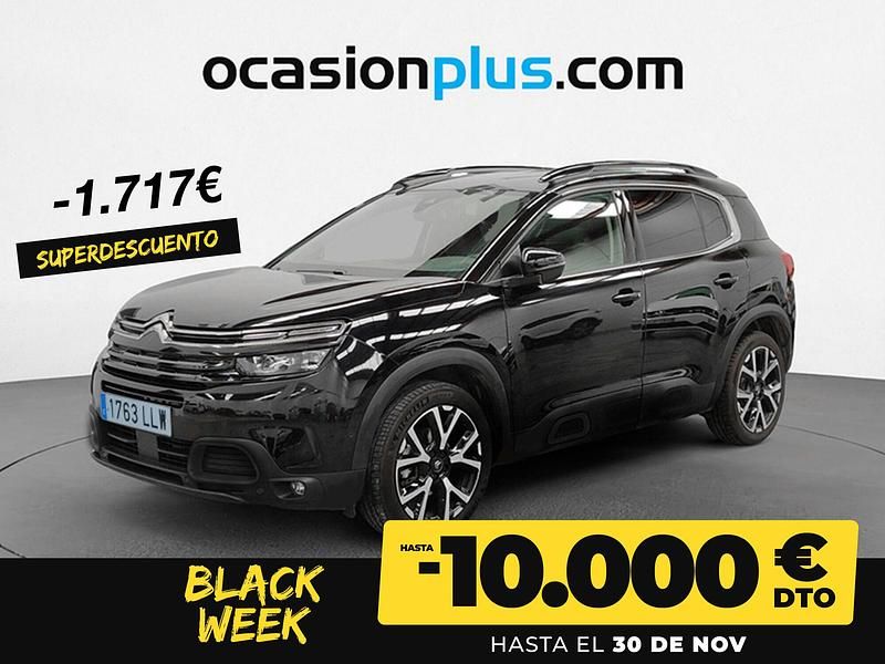 Negro Usado 2020 Citroën C5 Aircross Shine SUV | 18.890 € (Un poco caro) - Imagen 1/4