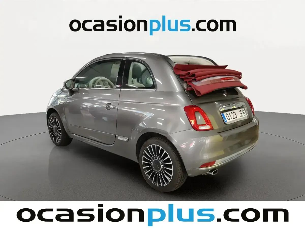 Usado Fiat 500 Lounge 69 CV (50 kW) 2016 Gris Descapotable