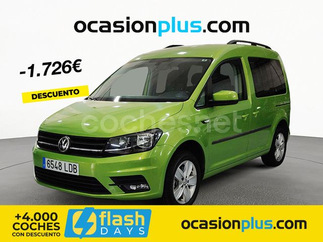 Verde Usado 2019 VW Caddy Trendline Monovolumen | 18.990 € (Buen precio) - Imagen 1/4