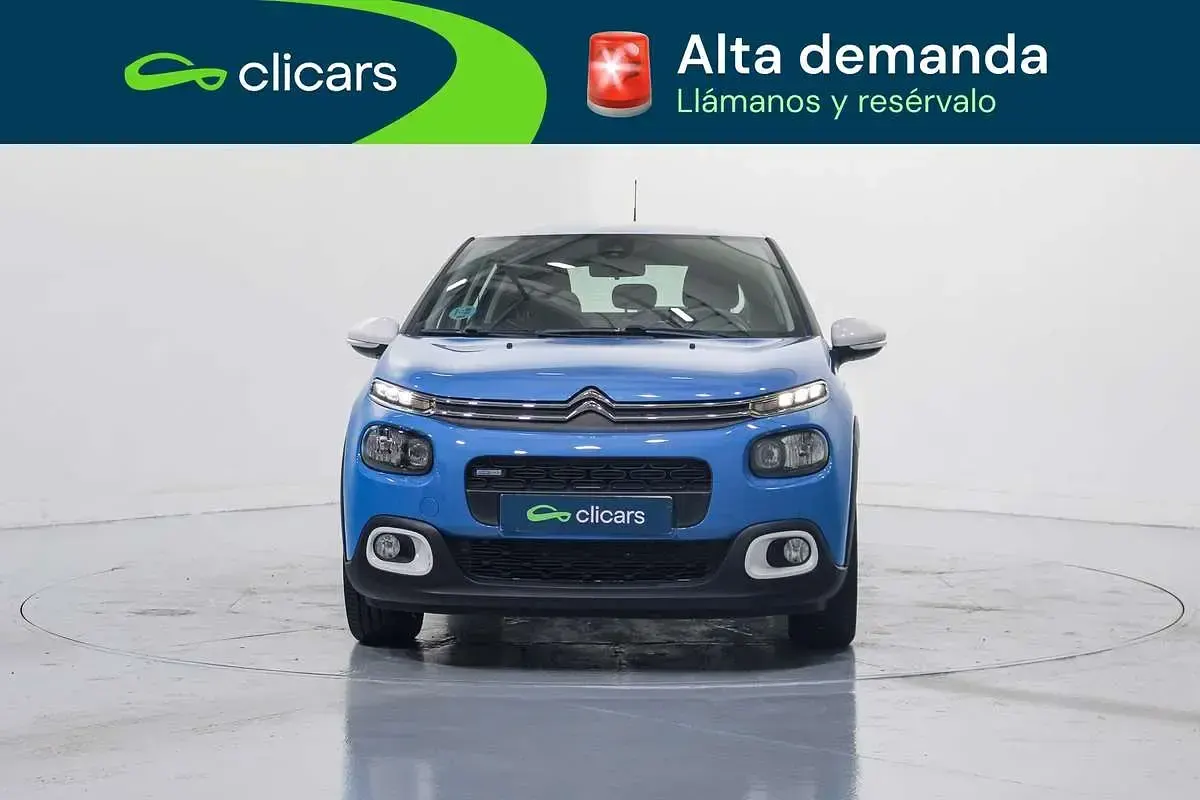 Usado Citroën C3 Feel 82 CV (60 kW) 2017 Azul Utilitario