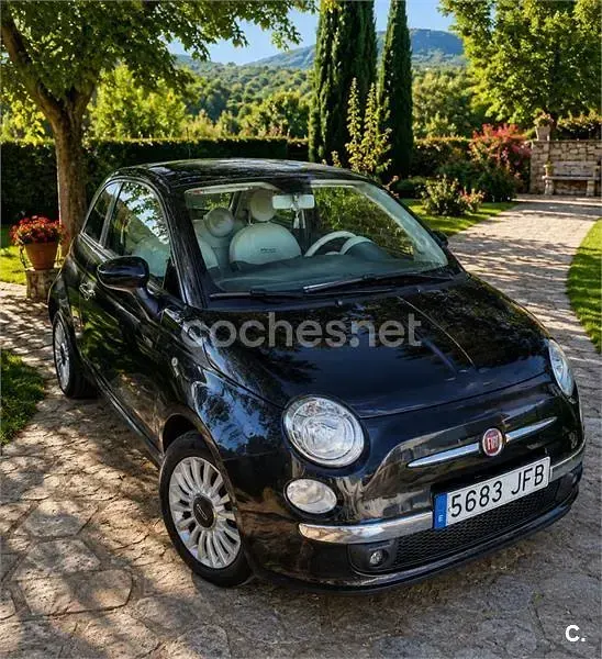 Usado Fiat 500 Lounge 69 CV (50 kW) 2015 Negro Berlina