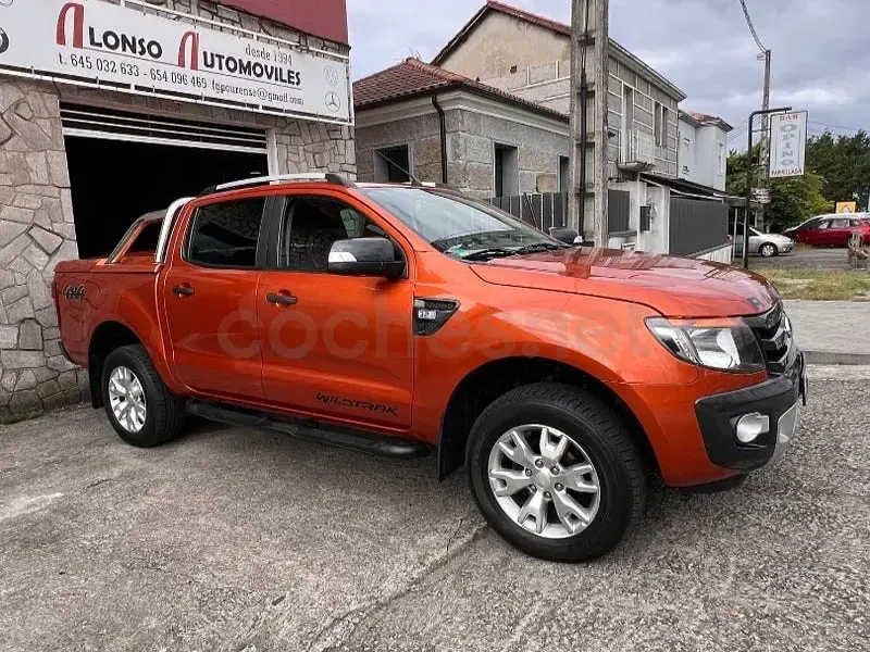 Usado Ford Ranger Wildtrack 200 CV (147 kW) 2015 Naranja Pickup/Camioneta