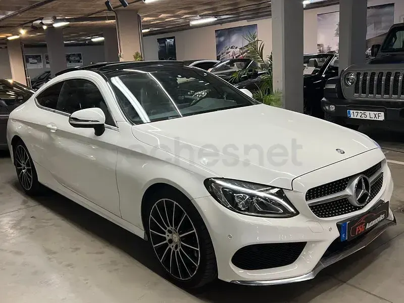Usado Mercedes C200 184 CV (135 kW) 2016 Blanco Coupe