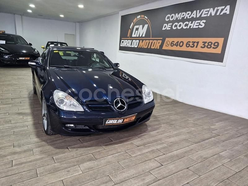 Usado Mercedes SLK200 163 CV (119 kW) 2006 Azul Descapotable
