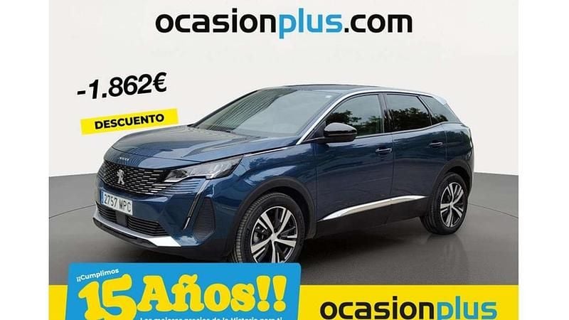 Azul Usado 2024 Peugeot 3008 Allure Monovolumen | 18.628 € (Precio justo) - Imagen 1/4