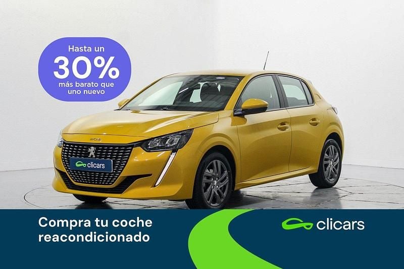 Amarillo Usado 2021 Peugeot 208 Active Utilitario | 11.990 € (Precio justo) - Imagen 1/4