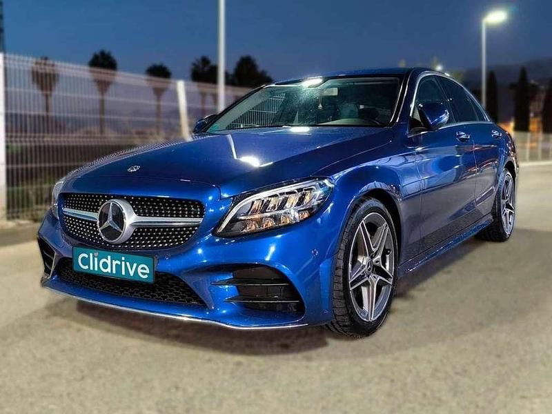 Usado Mercedes C200 150 CV (110 kW) 2018 Azul Berlina