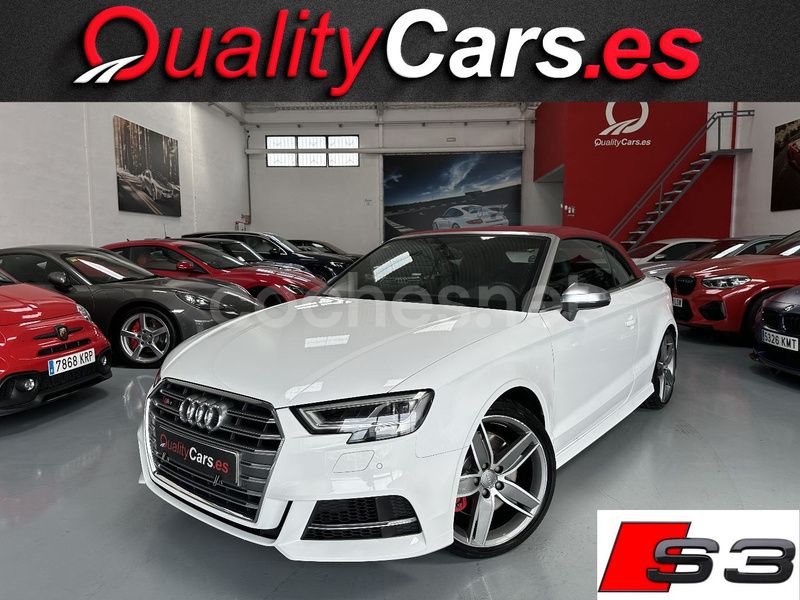 Blanco Usado 2017 Audi A3 Cabriolet Descapotable | 32.900 € (Un poco caro) - Imagen 1/4