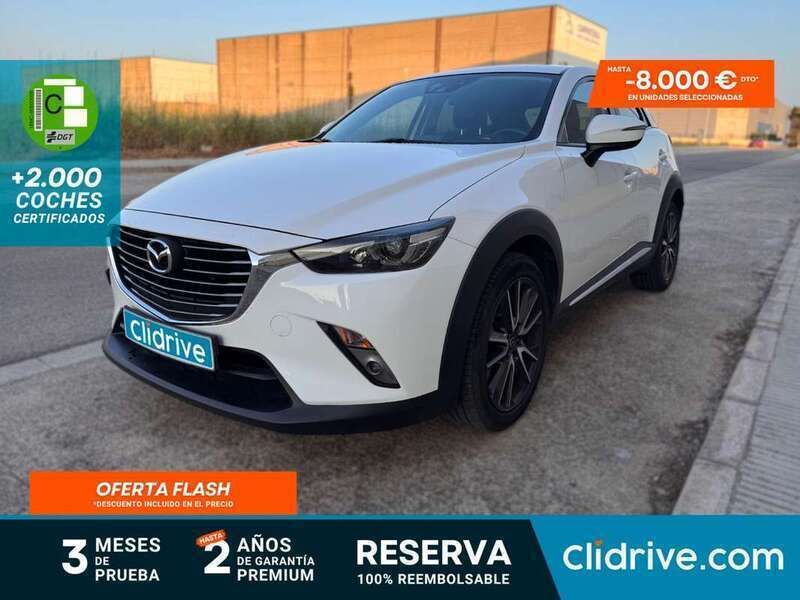 Blanco Usado 2017 Mazda CX-3 Luxury SUV | 12.990 € (Buen precio) - Imagen 1/4