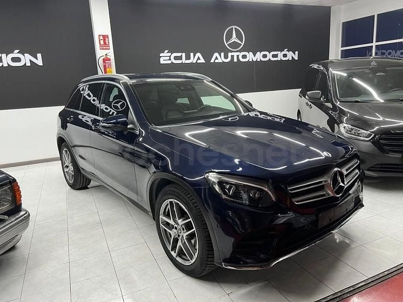 Usado Mercedes GLC220 170 CV (125 kW) 2018 Azul SUV