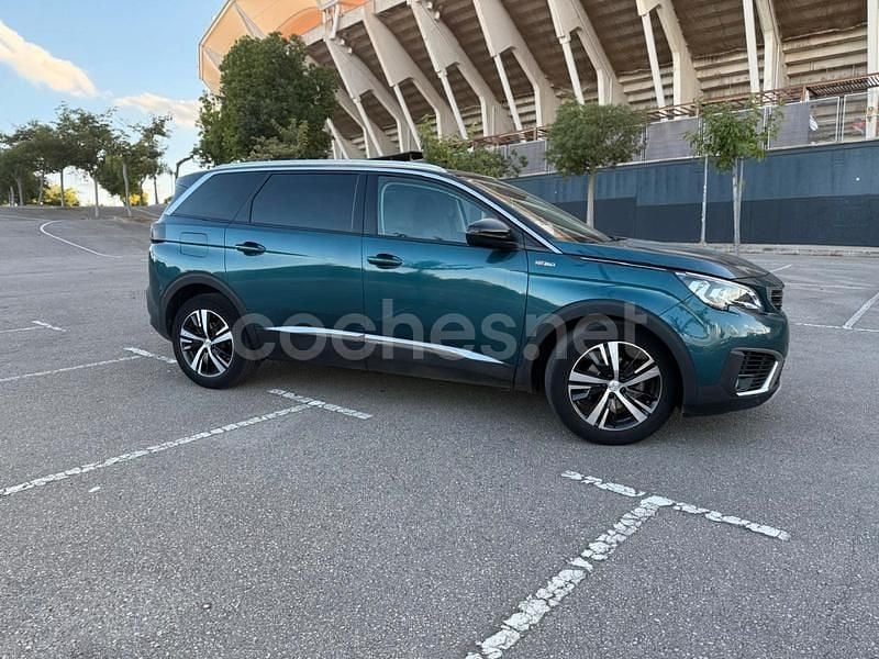 Azul Usado 2019 Peugeot 5008 GT-line Monovolumen | 18.490 € (Precio justo) - Imagen 1/4