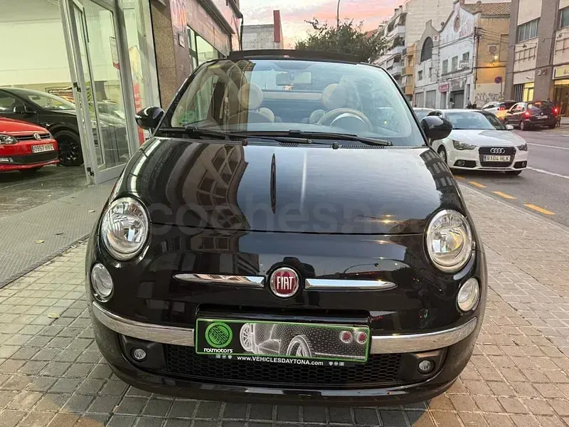 Usado Fiat 500C Lounge 69 CV (50 kW) 2010 Negro Descapotable