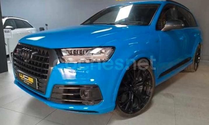 Azul Usado 2017 Audi SQ7 Ambiente SUV | 49.990 € (Precio justo) - Imagen 1/4