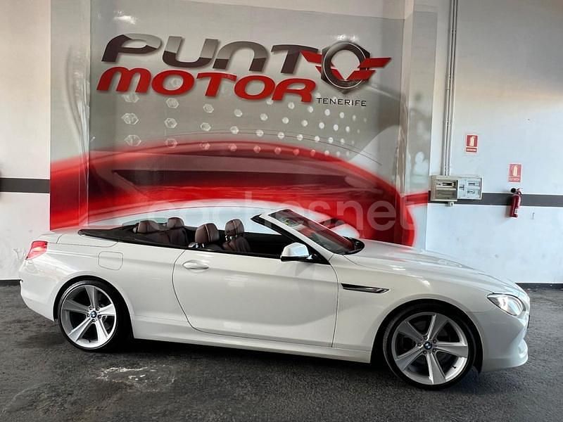 Blanco Usado 2011 BMW 640 Cabriolet Descapotable | 24.990 € (Precio justo) - Imagen 1/4