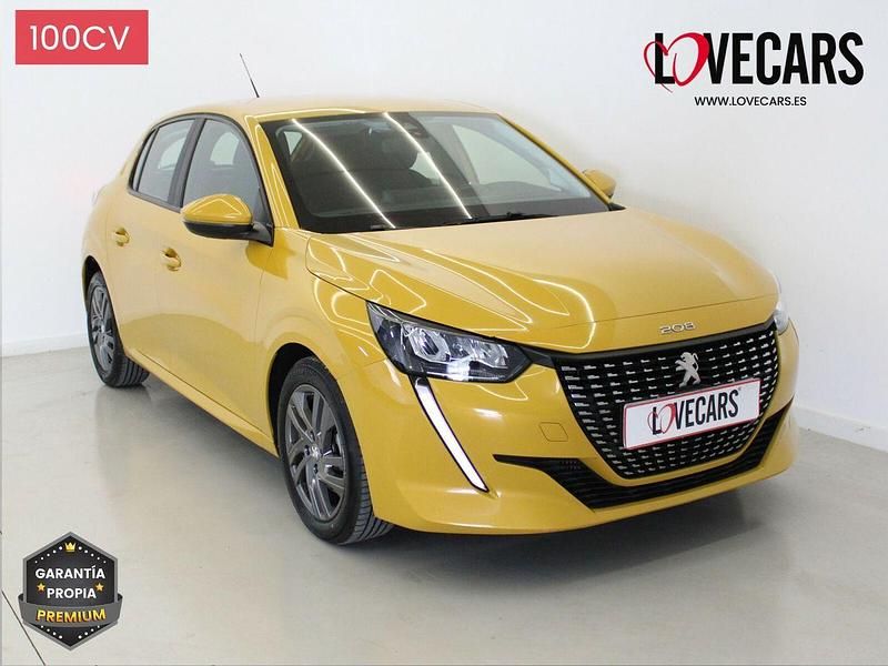 Amarillo Usado 2021 Peugeot 208 Active Utilitario | 13.700 € (Un poco caro) - Imagen 1/3