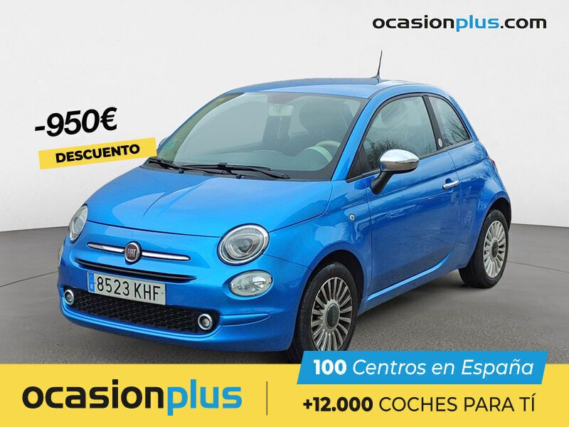 Azul Usado 2018 Fiat 500 Lounge Utilitario | 10.450 € (Caro) - Imagen 1/4