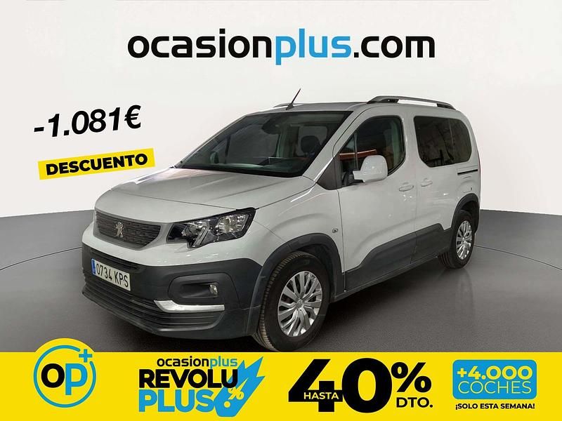 Usado Peugeot Rifter Active 100 CV (73 kW) 2018 Blanco Monovolumen