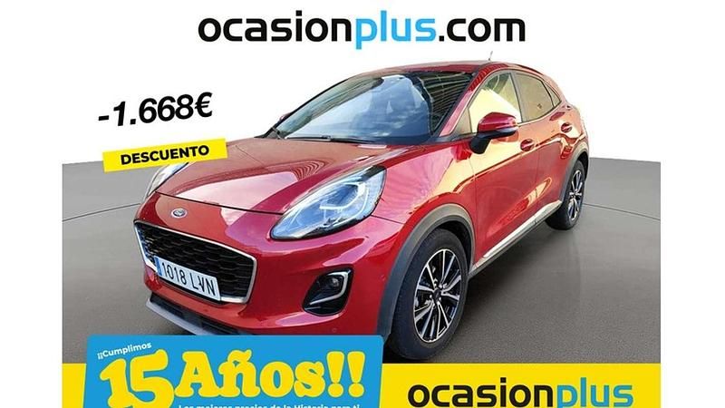 Rojo Usado 2021 Ford Puma Titanium SUV | 16.046 € (Precio justo) - Imagen 1/4