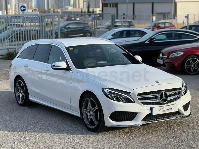 Occasion Mercedes C220 AMG line 170 PK (125 kW) 2016 Wit Stationwagen