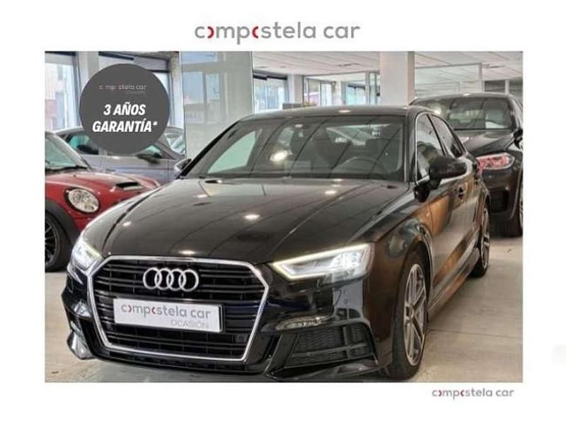 Usado Audi A3 S-Line 150 CV (110 kW) 2017 Negro Berlina