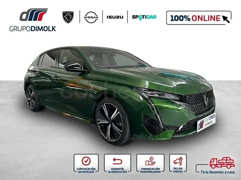 Usado Peugeot 308 GT 225 CV (165 kW) 2021 Verde Berlina
