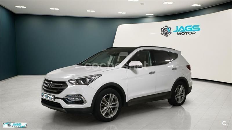 Blanco Usado 2016 Hyundai Santa Fe SUV | 16.490 € (Precio justo) - Imagen 1/4