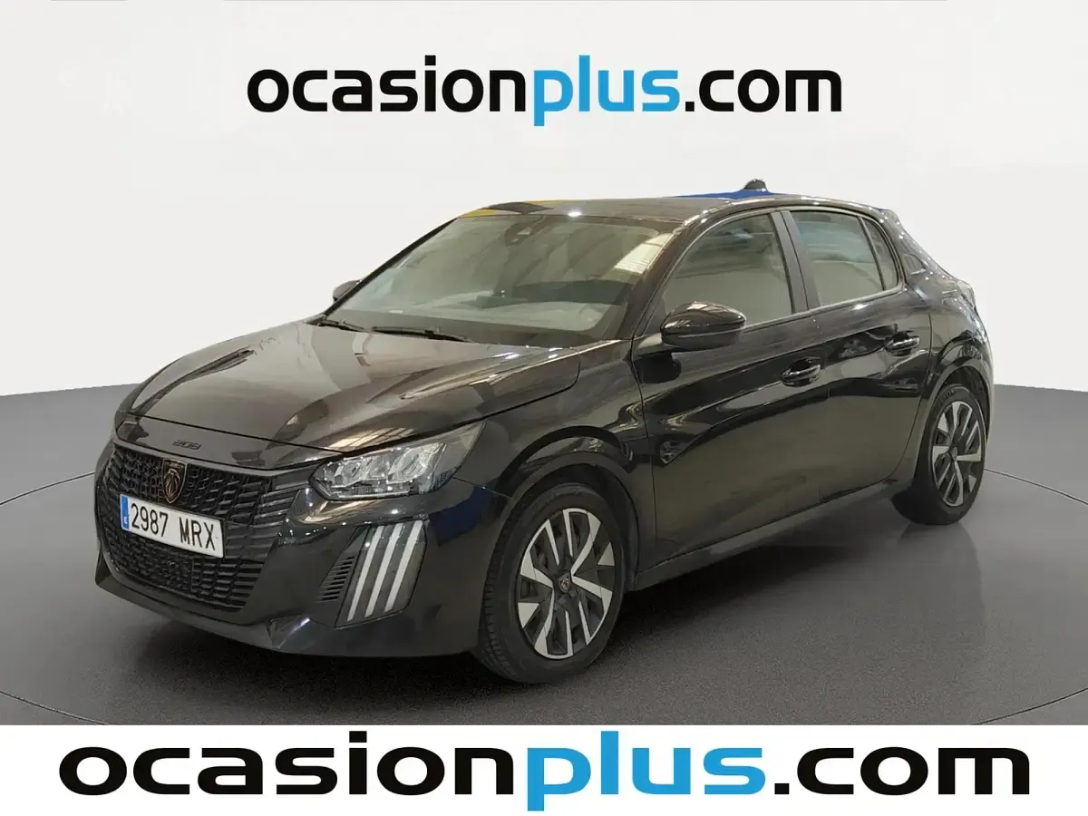 Usado Peugeot 208 Active 102 CV (75 kW) 2024 Negro Utilitario