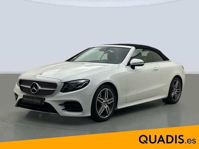 Blanco polar Usado 2018 Mercedes E220 Descapotable | 34.900 € (Buen precio) - Imagen 1/4