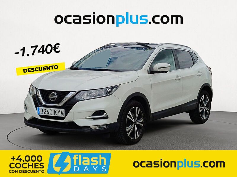 Blanco Usado 2019 Nissan Qashqai N-Connecta SUV | 19.150 € (Un poco caro) - Imagen 1/4