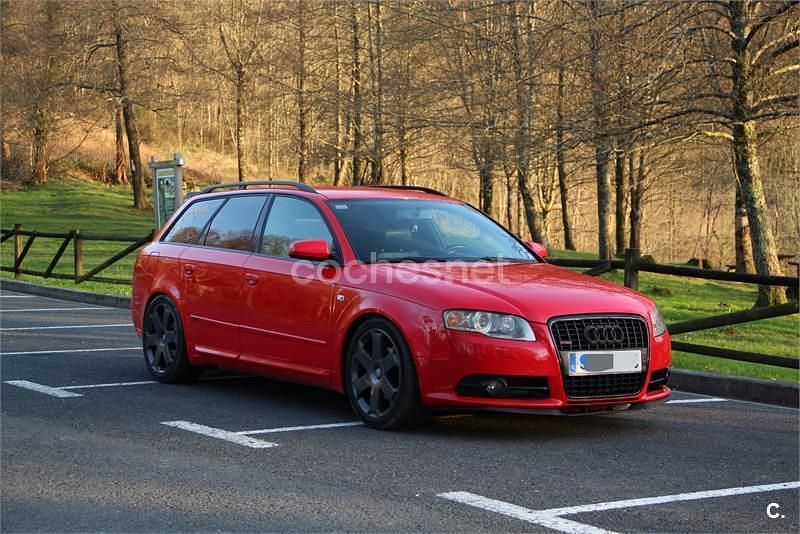 Usado Audi A4 S-Line 140 CV (102 kW) 2007 Rojo Familiar