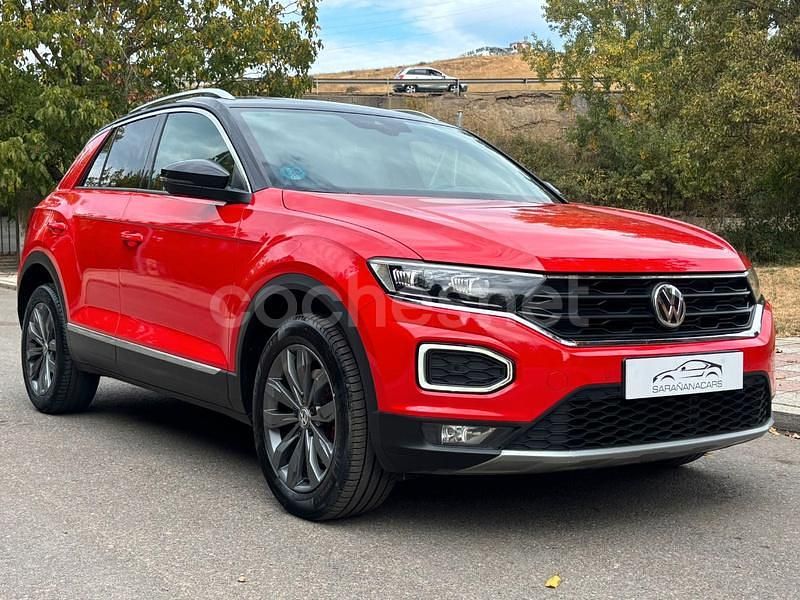 Rojo Usado 2019 VW T-Roc Sportline SUV | 20.900 € (Precio justo) - Imagen 1/4