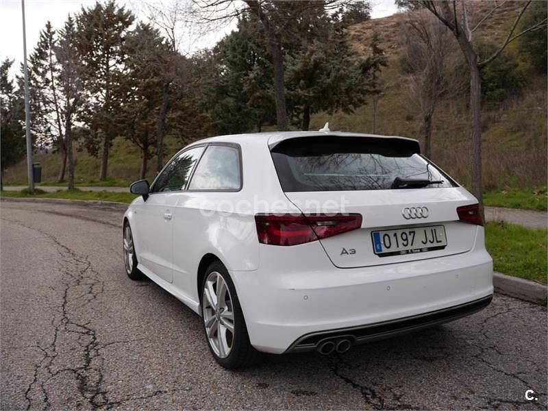 Usado Audi A3 S-Line 150 CV (110 kW) 2015 Blanco Berlina