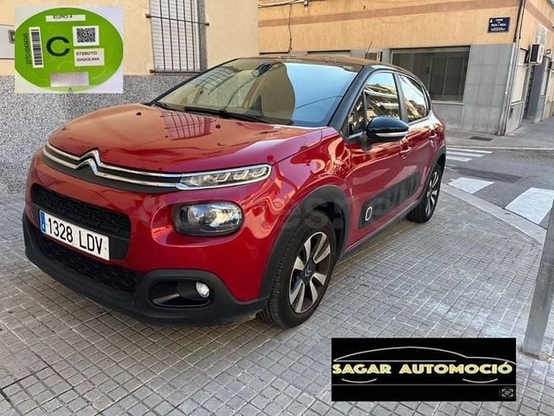 Usado Citroën C3 Feel 83 CV (61 kW) 2020 Granate Utilitario