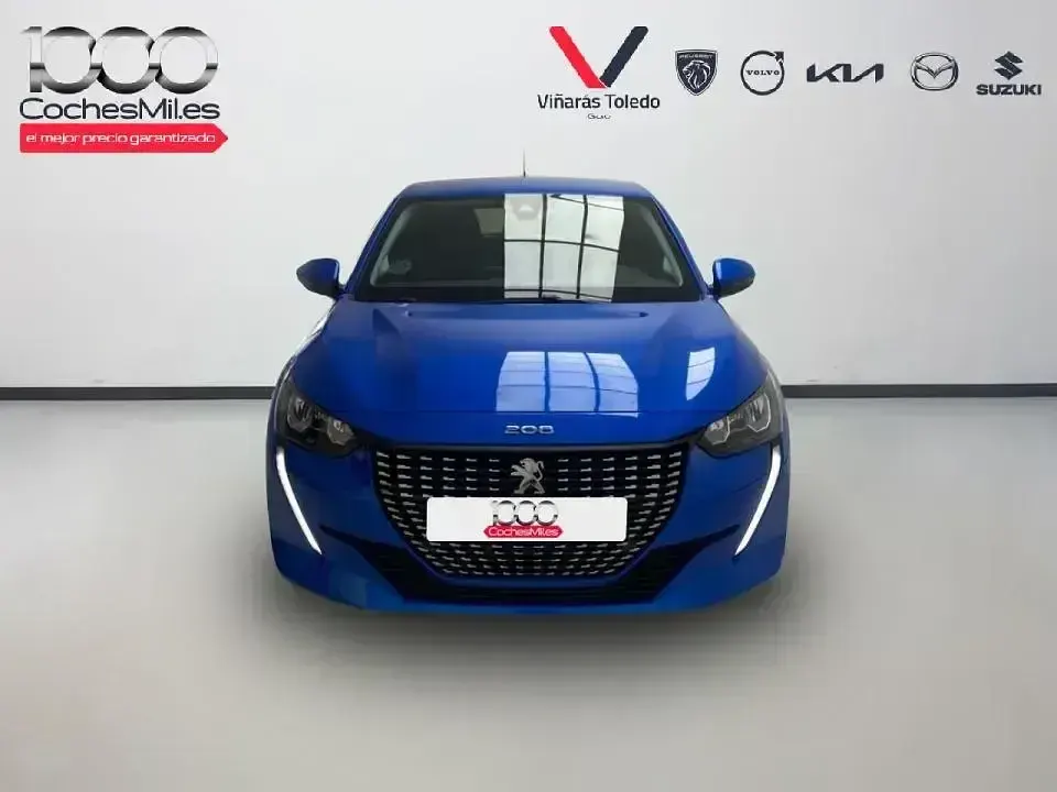 Usado Peugeot 208 Allure 100 CV (73 kW) 2021 Azul Utilitario