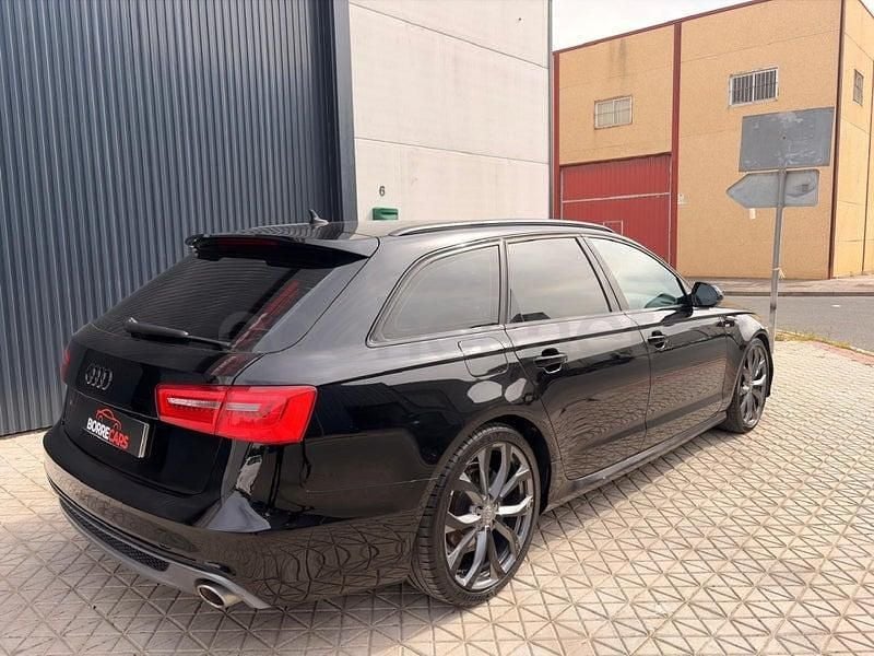 Usado Audi A6 S-Line 190 CV (139 kW) 2014 Negro Familiar