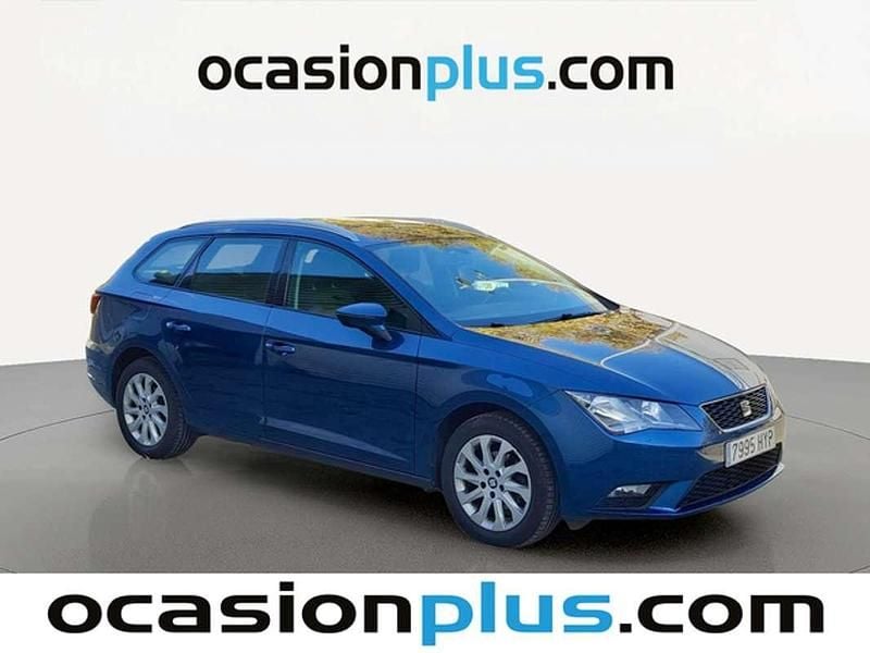 Usado Seat Leon ST Style 105 HP (77 kW) 2014 Azul Carrinha