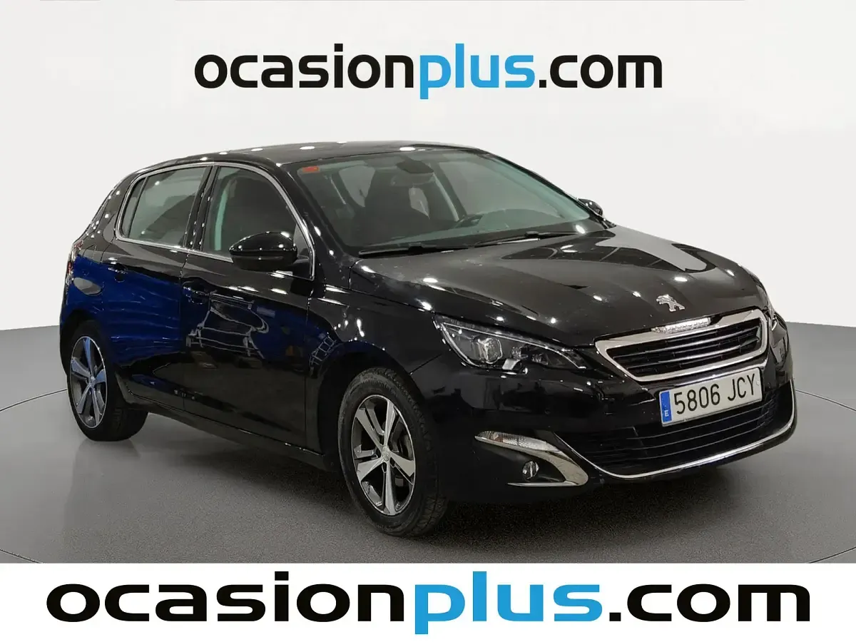 Usado Peugeot 308 Allure 131 CV (96 kW) 2015 Negro Utilitario