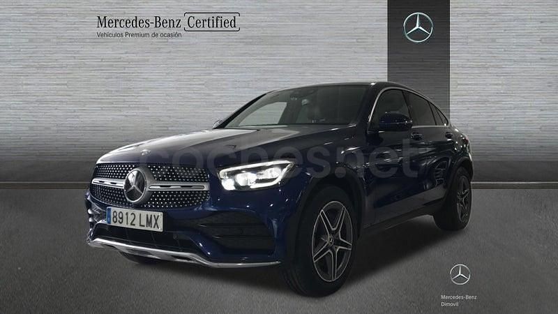 Usado Mercedes GLC300 AMG line 245 CV (180 kW) 2021 Azul SUV