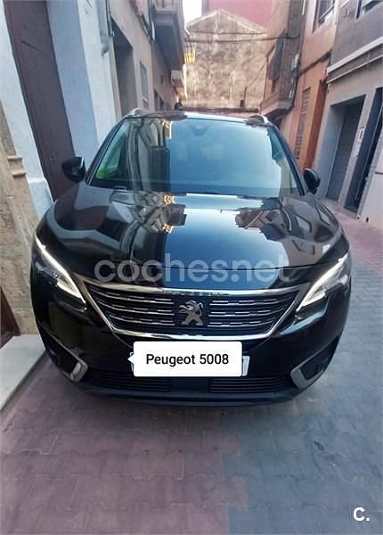 Negro Usado 2018 Peugeot 5008 Allure Monovolumen | 14.500 € (Super precio) - Imagen 1/4