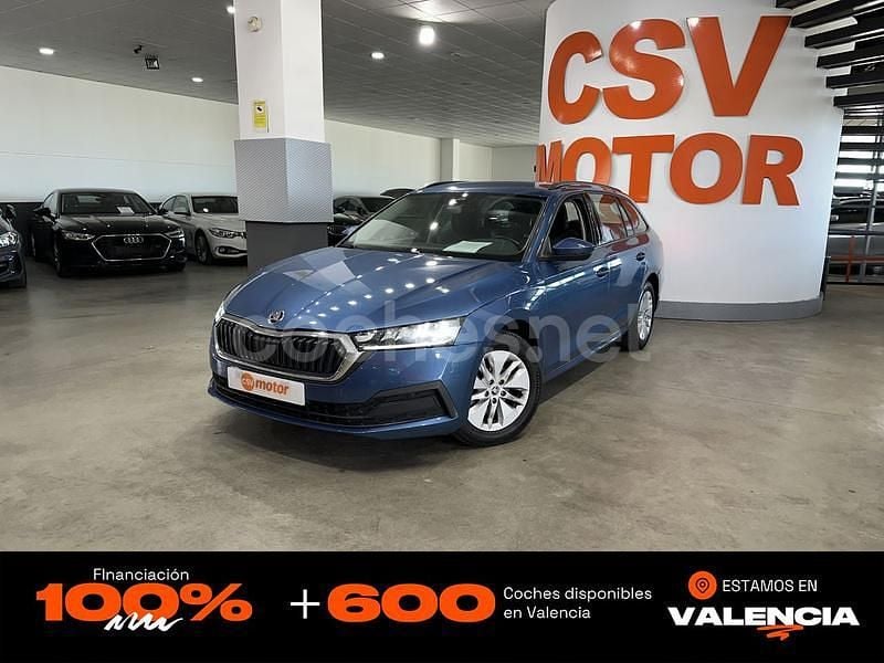 Azul Usado 2021 Skoda Octavia Familiar | 13.850 € (Buen precio) - Imagen 1/4