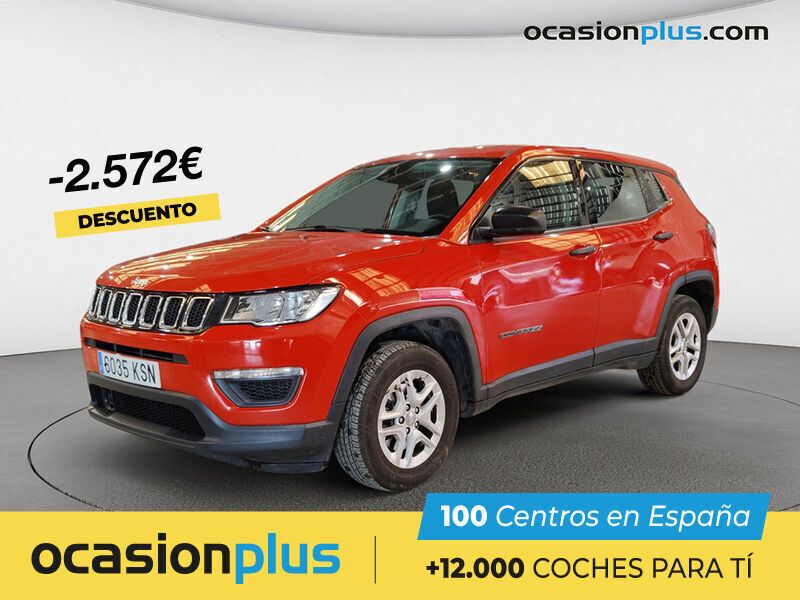 Naranja Usado 2018 Jeep Compass Limited SUV | 15.350 € (Precio justo) - Imagen 1/4